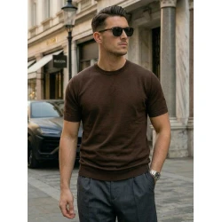 Vīriešu brūni T-krekli Summer