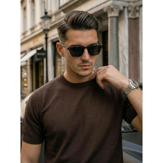 Vīriešu brūni T-krekli Summer