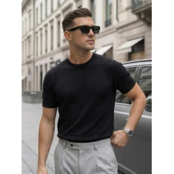 Vīriešu melni T-krekli Comfort