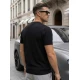 Vīriešu melni T-krekli Comfort Vienkrāsains T-krekls