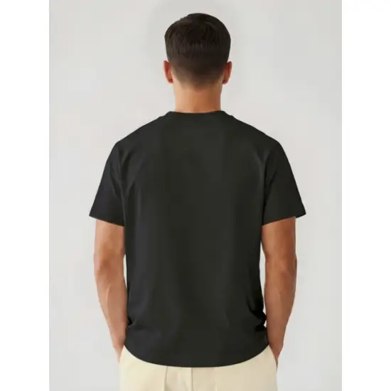 Vīriešu melni oversize T-krekli Kiss