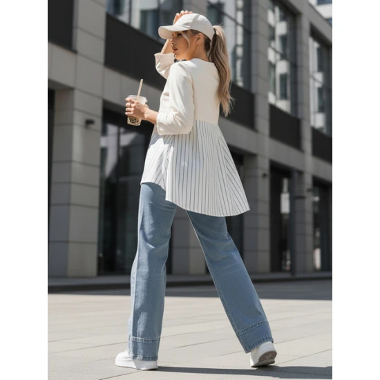 Sieviešu brūns džemperis Funil Džemperi bez kapuciņiem