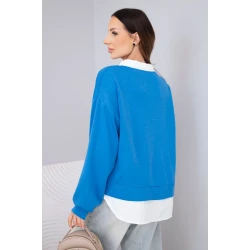 Sieviešu zilā blūze Liucy