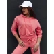 Sieviešu rozā džemperis ar kapuci Trend