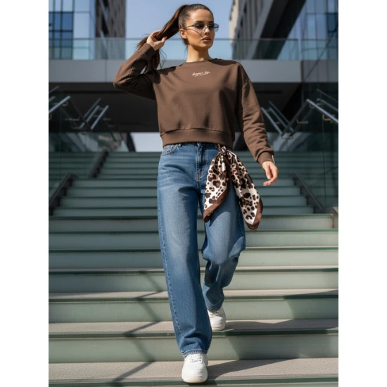 Sieviešu tumši brūns džemperis Diva Džemperi bez kapuciņiem