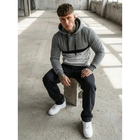 Vīriešu tumši pelēks džemperis Ovil JS/8B1319/5