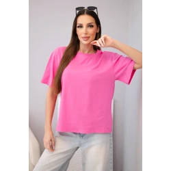 Sieviešu rozā T-krekls ar īsām piedurknēm Elin