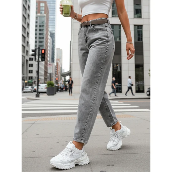 Sieviešu pelēkie džinsi Madrid Bikses