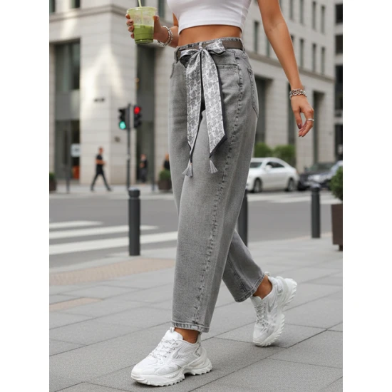 Sieviešu pelēkie džinsi Madrid Bikses