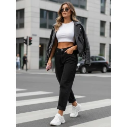 Sieviešu melni džinsi Normi