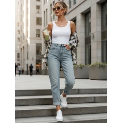 Sieviešu gaiši zili džinsi Estin