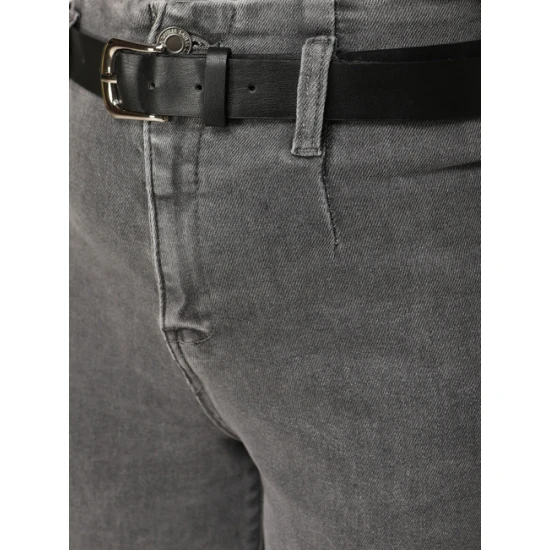 Sieviešu pelēkie džinsi Ema Džinsi un džogeri