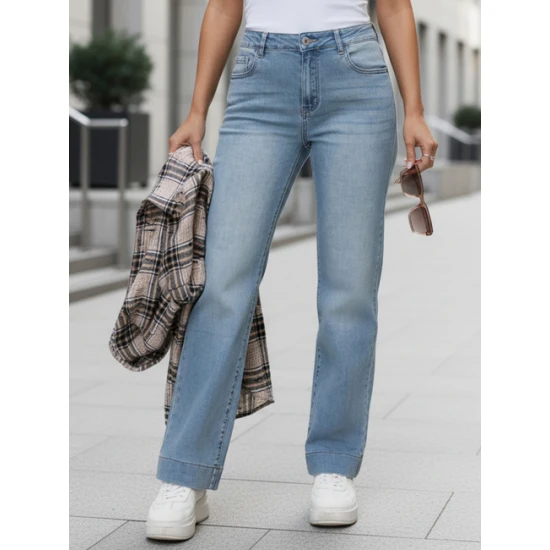 Sieviešu zilie džinsi Emi Džinsi un džogeri