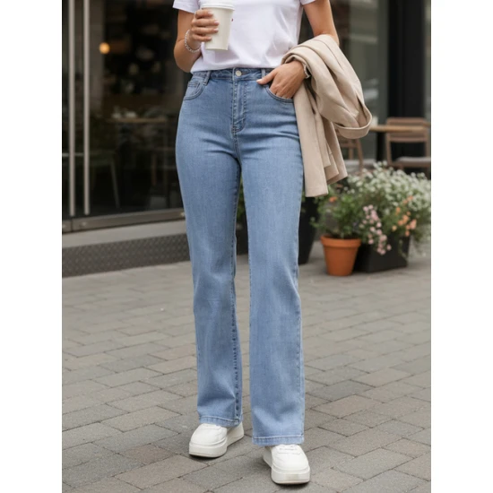 Sieviešu zilie džinsi Lili Džinsi un džogeri