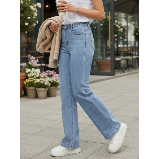 Sieviešu zilie džinsi Lili Džinsi un džogeri