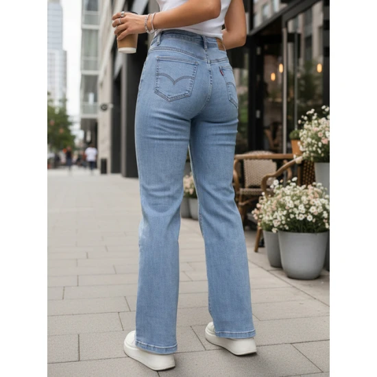 Sieviešu zilie džinsi Lili Džinsi un džogeri