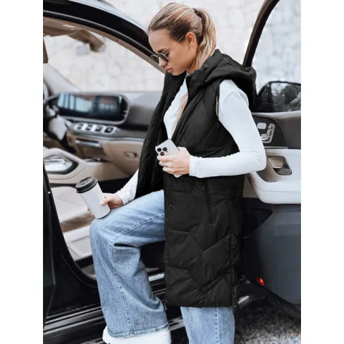 Sieviešu garā melnā veste Lucy