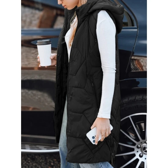 Sieviešu garā melnā veste Lucy