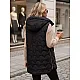 Sieviešu melna izšūta jakete „Fashion“