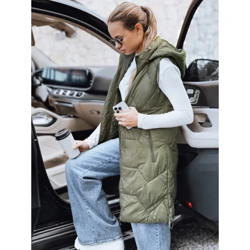 Sieviešu garā zaļā veste Lucy Vestes
