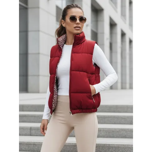 Veste bordo krāsā Debor Sieviešu vestes
