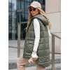Sieviešu tumši zaļa spīdīga veste Jess Sieviešu vestes