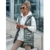 Sieviešu zaļa spīdīga veste Jess Sieviešu vestes