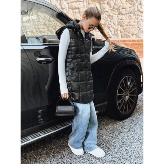 Sieviešu melna veste Moon