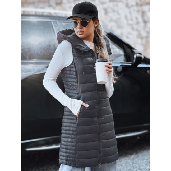 Sieviešu tumši pelēka jaka ar kapuci Silts