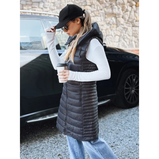 Sieviešu tumši pelēka jaka ar kapuci Silts