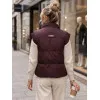 Sieviešu bordo krāsas veste „Panel“