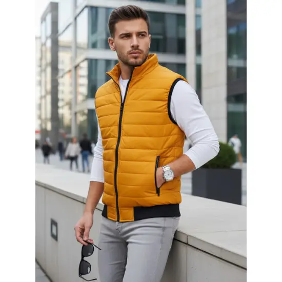 Vīriešu stepēta dzeltena veste Lider Vestes