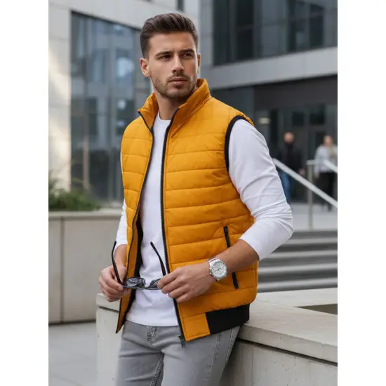 Vīriešu stepēta dzeltena veste Lider Vestes