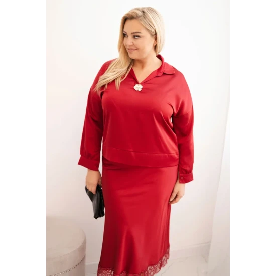 Sieviešu sarkanais komplekts Roma