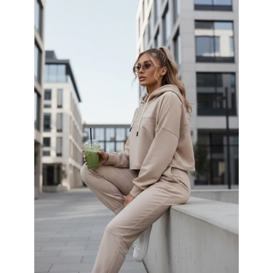 Sieviešu brūns treniņtērps Bistan Sieviešu uzvalki