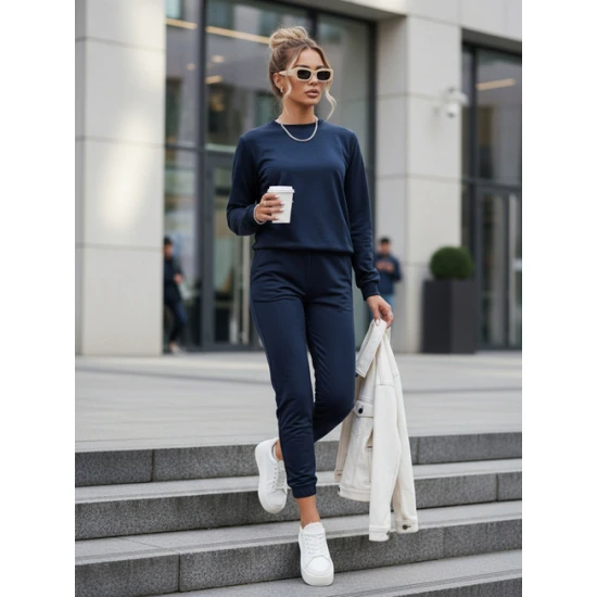 Sieviešu tumši zils komplekts Milian Sieviešu uzvalki