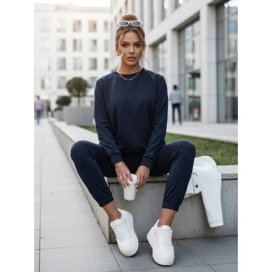 Sieviešu tumši zils komplekts Milian Sieviešu uzvalki