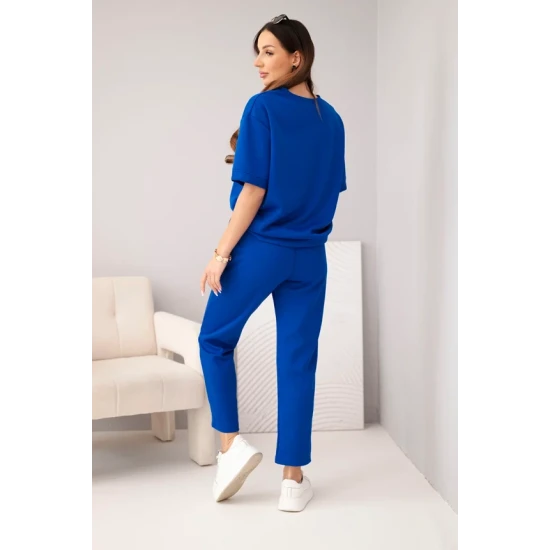 Sieviešu zilais komplekts Elite Sieviešu uzvalki