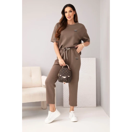 Sieviešu brūnais komplekts Elite Sieviešu uzvalki