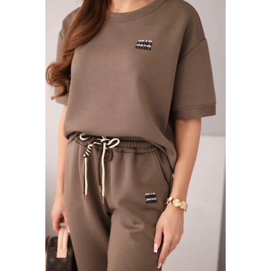 Sieviešu brūnais komplekts Elite Sieviešu uzvalki