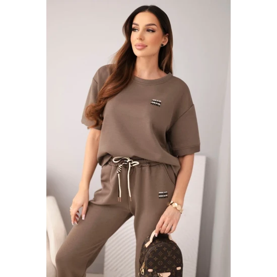 Sieviešu brūnais komplekts Elite Sieviešu uzvalki