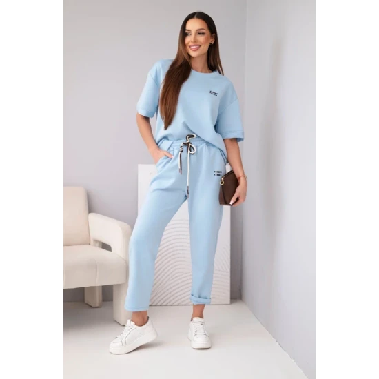 Sieviešu gaiši zils komplekts Elite Sieviešu uzvalki