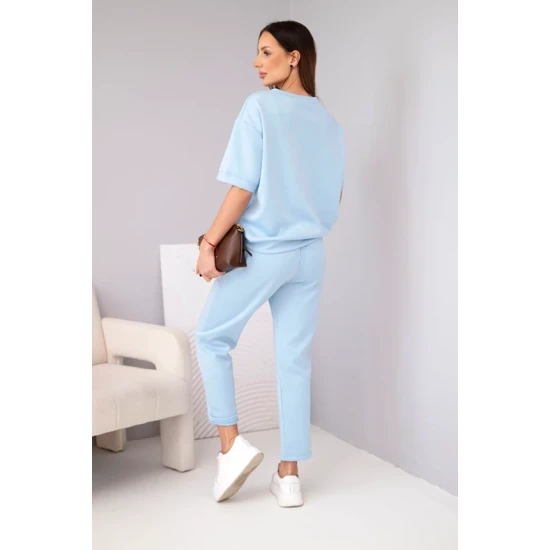 Sieviešu gaiši zils komplekts Elite Sieviešu uzvalki