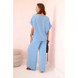 Sieviešu zils apģērbu komplekts „Aqua“