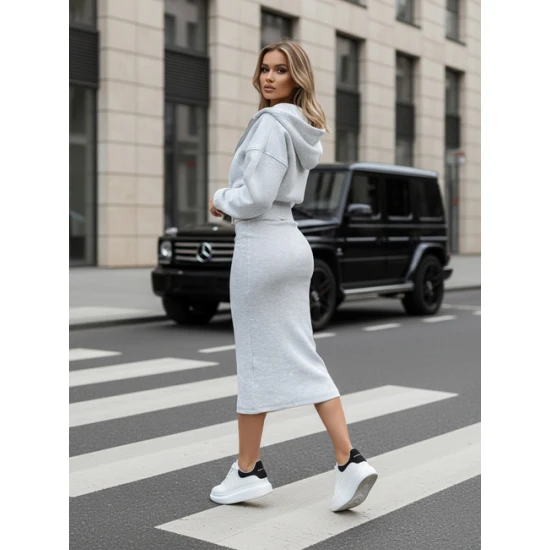 Sieviešu pelēks brīvā laika apģērbu komplekts Misti Sieviešu uzvalki