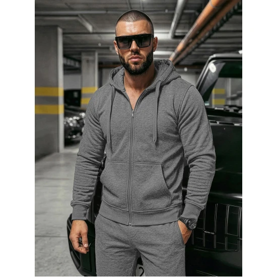 Tumši pelēks vīriešu sporta tērps Pazar AX0379