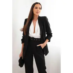 Elegants sieviešu komplekts melnā krāsā Silva