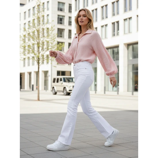 Sieviešu muslīna rozā krekls Musline Sieviešu krekli