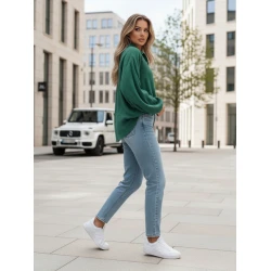 Sieviešu muslīna zaļš krekls Musline