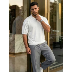 Vīriešu baltas polo krekli „Tyler“